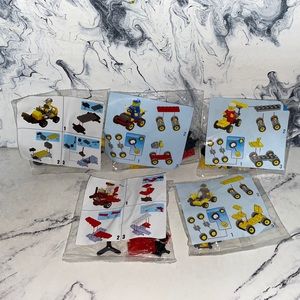 Set 5 mini lego armables